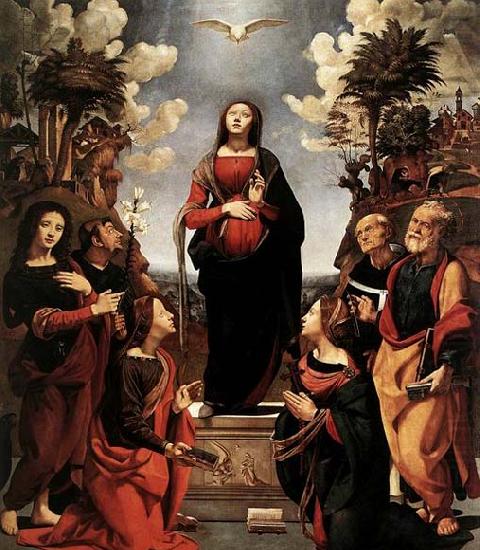 Piero di Cosimo Immaculate Conception with Saints china oil painting image